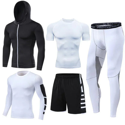 Men’s Compression Training Set – 3-Piece Running, Workout & Fitness Tracksuit
