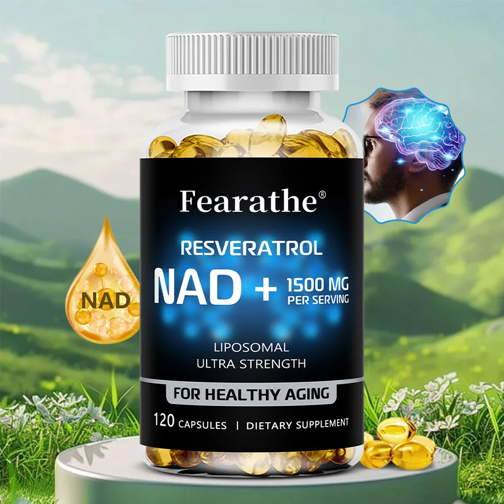NAD+ & Resveratrol Supplement – Ultra Strength Wellness & Vitality Support Capsules