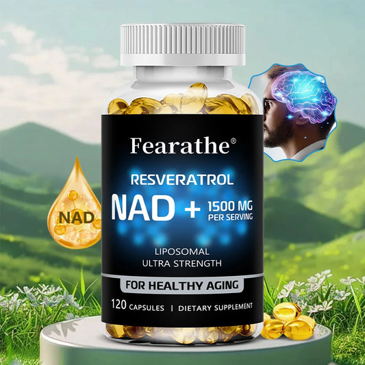 NAD+ & Resveratrol Supplement – Ultra Strength Wellness & Vitality Support Capsules