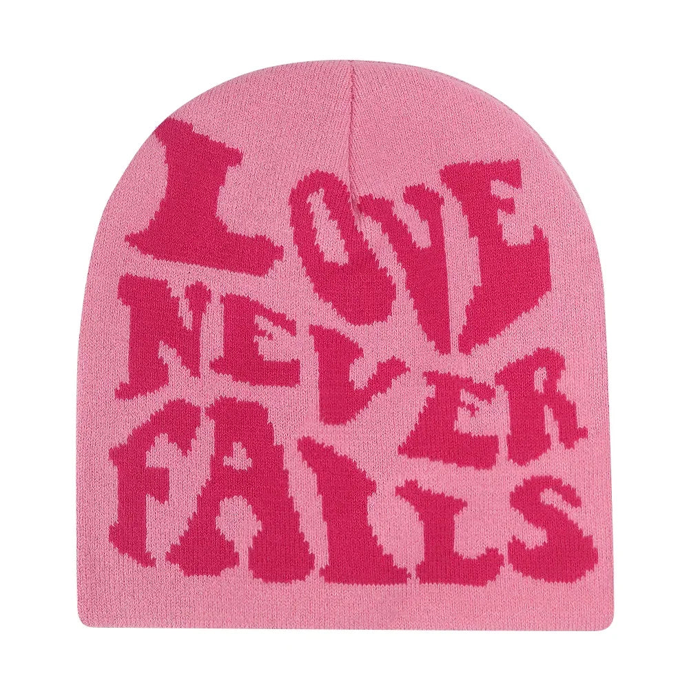 Graphic Knit Beanie for Adults – Warm Winter Streetwear with Bold Letter & Icon Designs