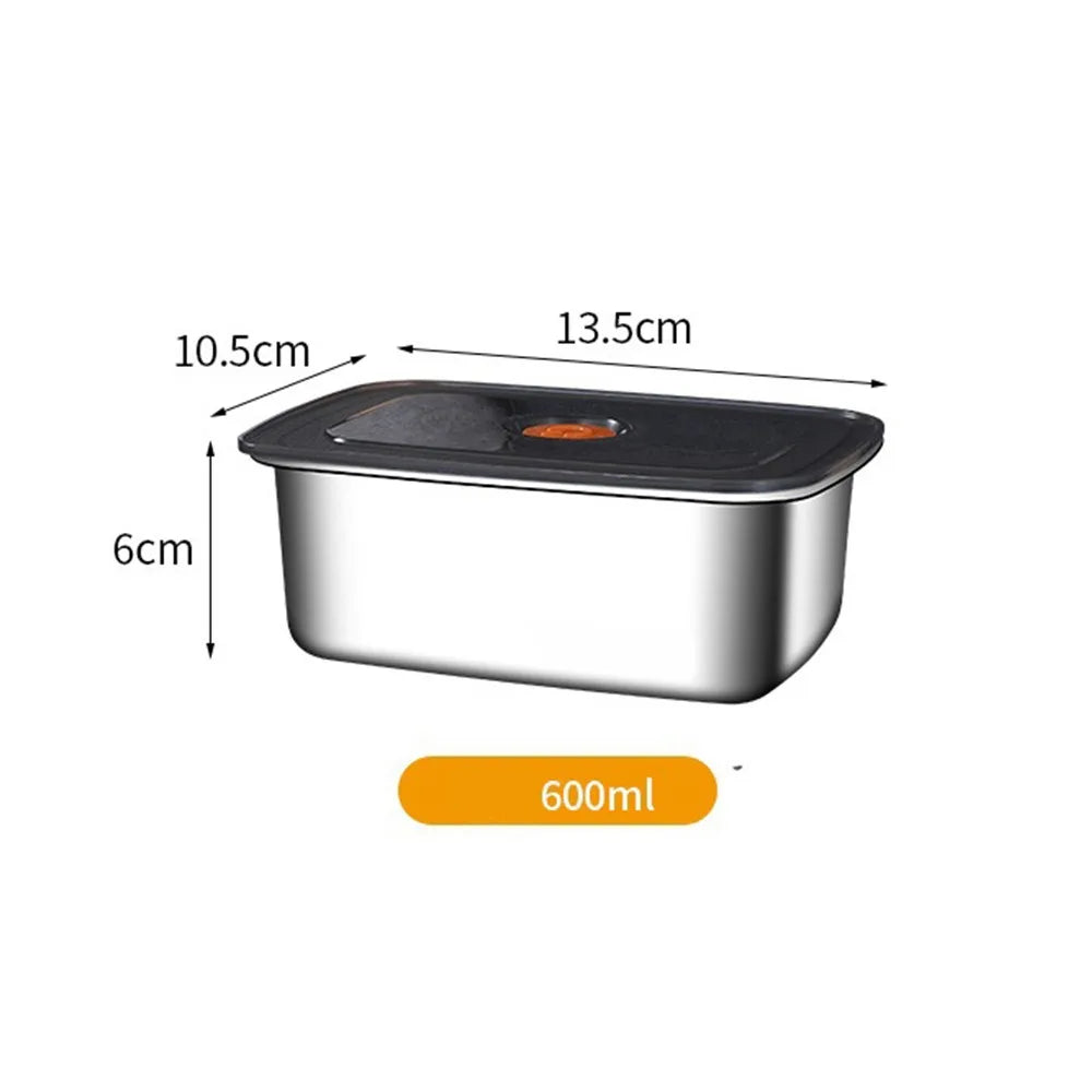 Stainless Steel Leak-Proof Bento Lunch Box, Stackable Food Storage Containers for Home, Work & Camping
