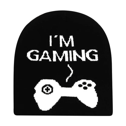 Graphic Knit Beanie for Adults – Warm Winter Streetwear with Bold Letter & Icon Designs