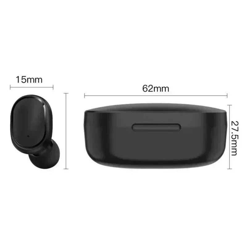 E6S Wireless Bluetooth Earbuds – Noise-Reducing In-Ear Headphones with Charging Case & LED Battery Display