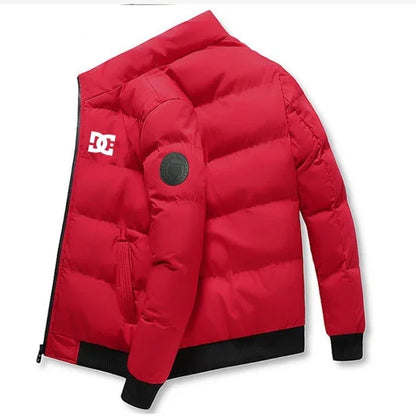 Men’s Insulated Winter Puffer Jacket – Ultra-Warm Fleece Interior & Windproof