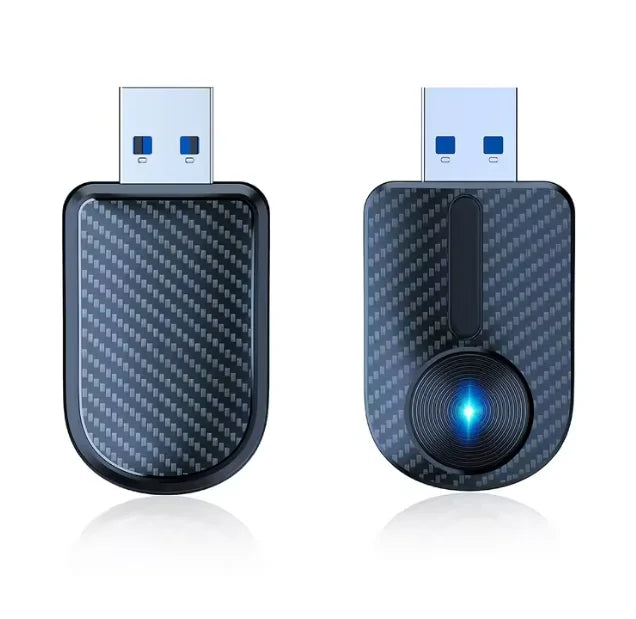 Ultra Mini 2-in-1 Wireless CarPlay & Android Auto Adapter – Plug & Play