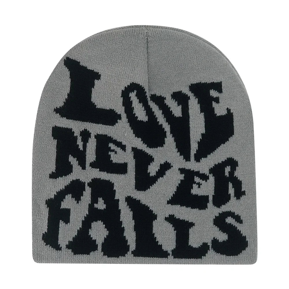 Graphic Knit Beanie for Adults – Warm Winter Streetwear with Bold Letter & Icon Designs