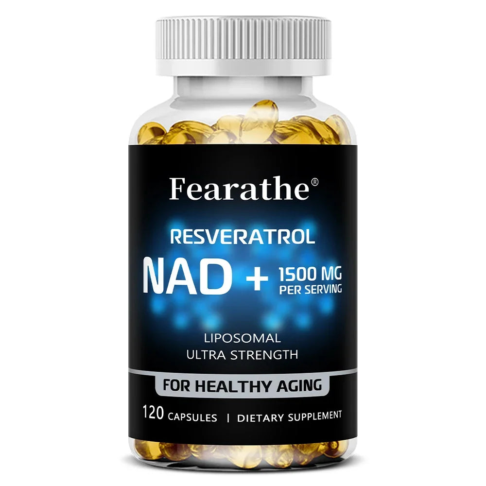 NAD+ & Resveratrol Supplement – Ultra Strength Wellness & Vitality Support Capsules
