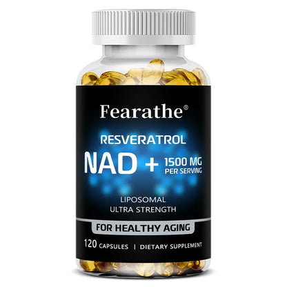 NAD+ & Resveratrol Supplement – Ultra Strength Wellness & Vitality Support Capsules