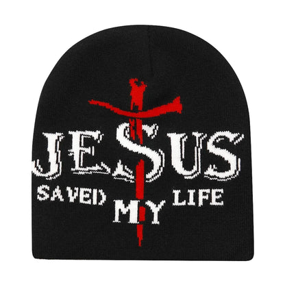 Graphic Knit Beanie for Adults – Warm Winter Streetwear with Bold Letter & Icon Designs