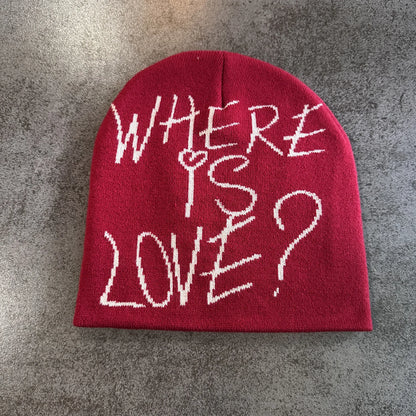 Graphic Knit Beanie for Adults – Warm Winter Streetwear with Bold Letter & Icon Designs