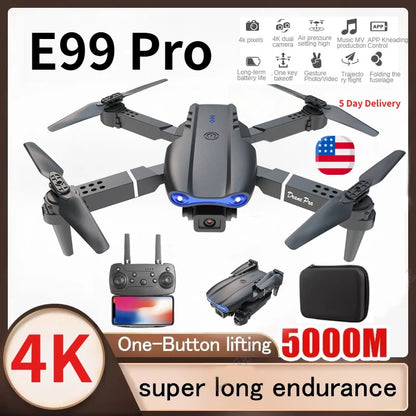 4K Foldable Drone – Dual Camera WiFi FPV Quadcopter with Altitude Hold, Optical Flow & One-Key Return