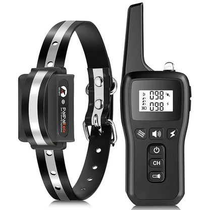 Rechargeable Dog Training Collar with Remote – Waterproof Bark Control Collar with Adjustable Levels