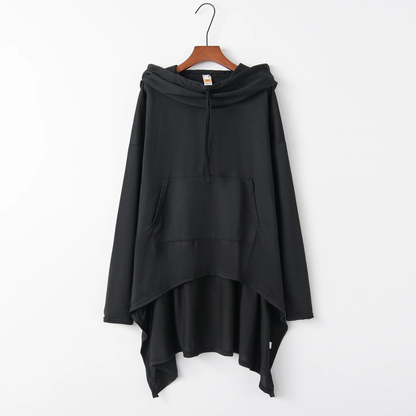 Asymmetrical Long Hoodie for Women – Oversized High-Low Hem Hooded Sweater Coat