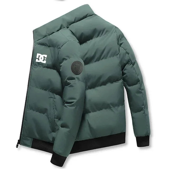 Men’s Insulated Winter Puffer Jacket – Ultra-Warm Fleece Interior & Windproof