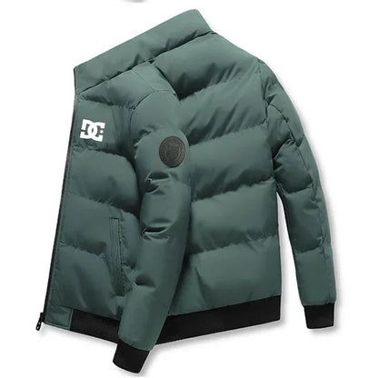 Men’s Insulated Winter Puffer Jacket – Ultra-Warm Fleece Interior & Windproof