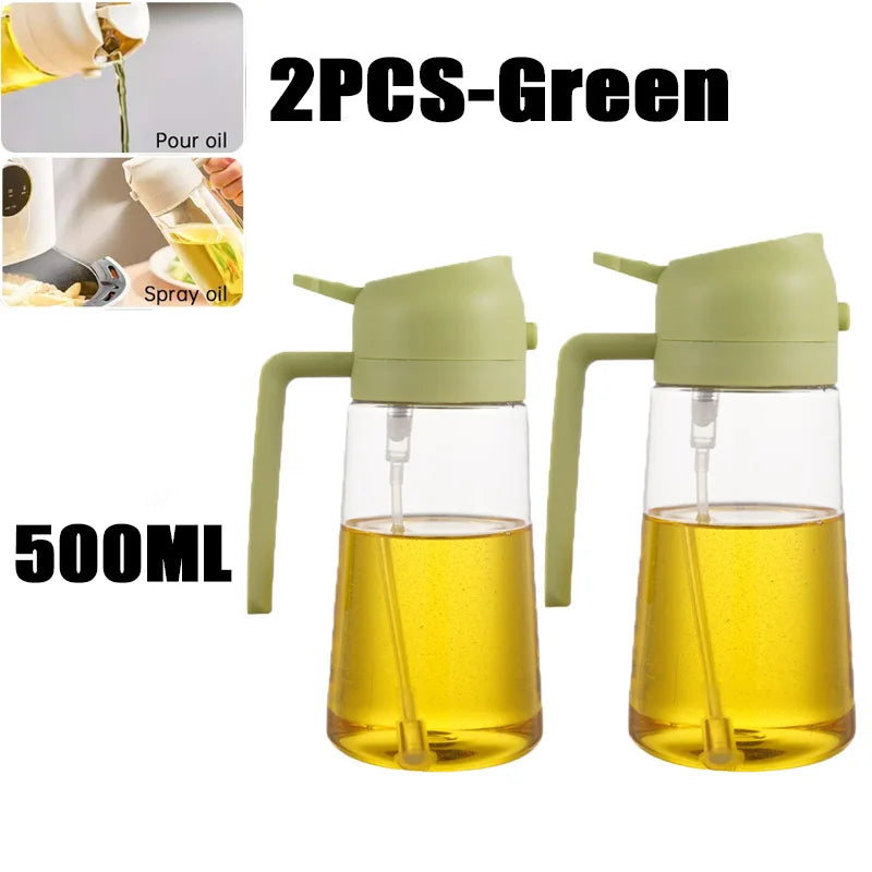 Premium 200–500ml Oil Spray Bottle for Cooking, BBQ & Baking – Fine Mist Olive Oil Sprayer