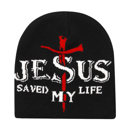 Graphic Knit Beanie for Adults – Warm Winter Streetwear with Bold Letter & Icon Designs