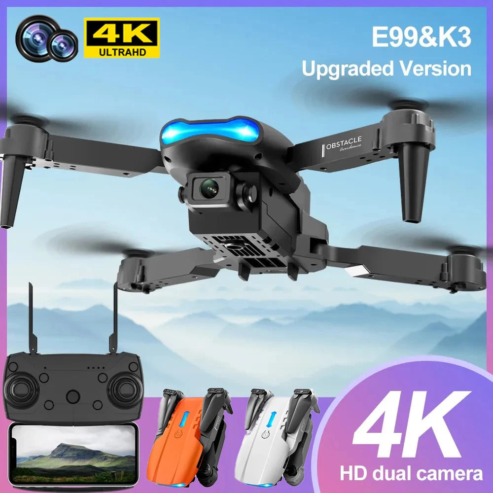 4K Foldable Drone with Obstacle Avoidance – Dual Camera WiFi FPV Quadcopter w/ Altitude Hold