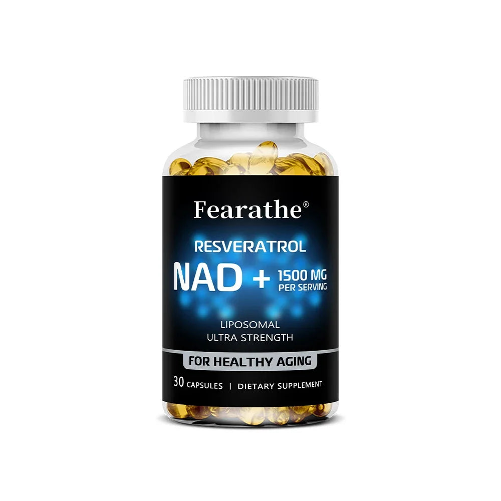 NAD+ & Resveratrol Supplement – Ultra Strength Wellness & Vitality Support Capsules