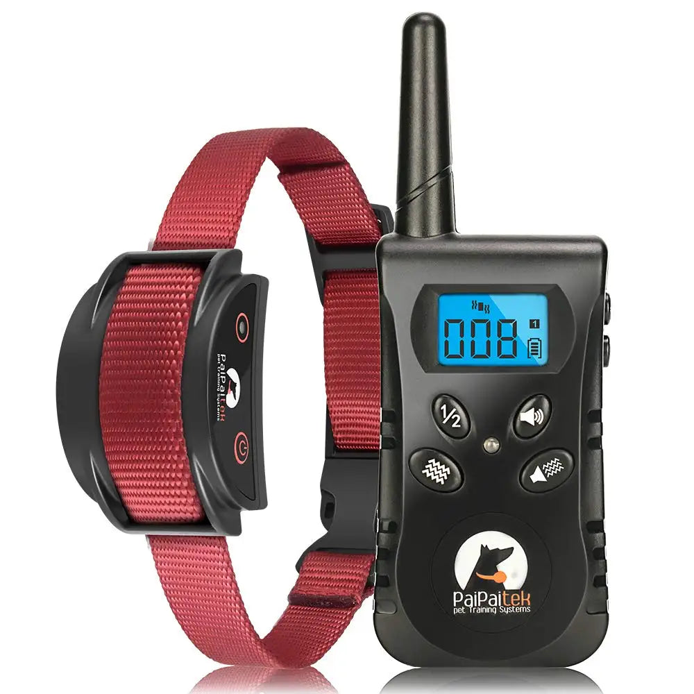 No-Shock Dog Training Collar– Rechargeable Vibration 1600ft Range