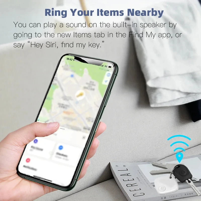 Mini Bluetooth Smart Tracker | Apple Find My Compatible Anti-Loss Tag for Pets, Kids, Keys & Bags