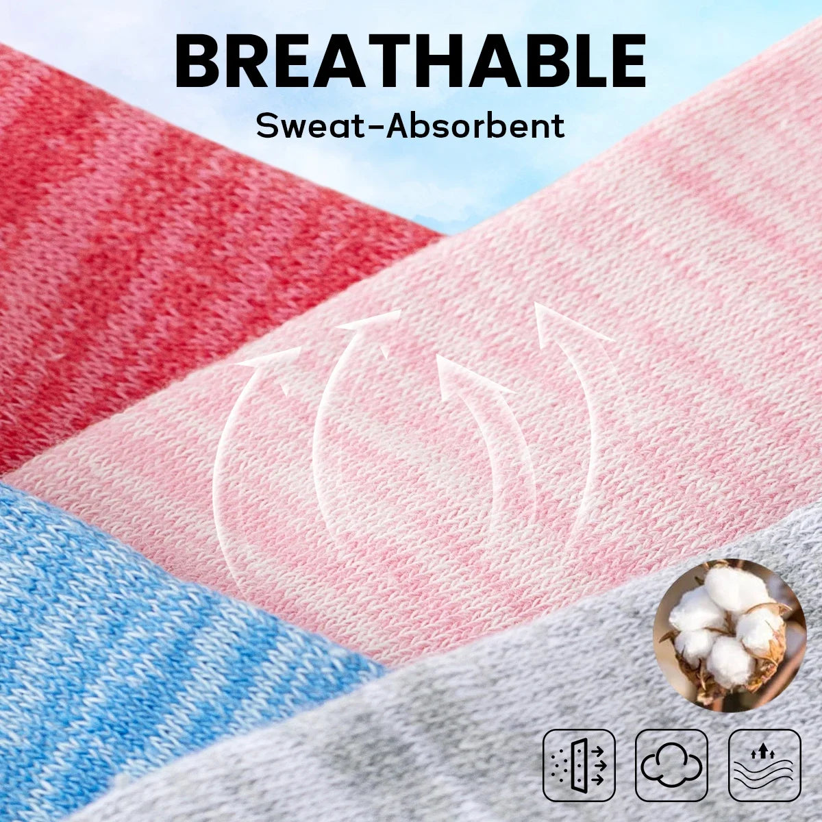 6-Pair Women’s No-Show Cotton Liner Socks – Low-Cut Non-Slip Invisible Ankle Socks