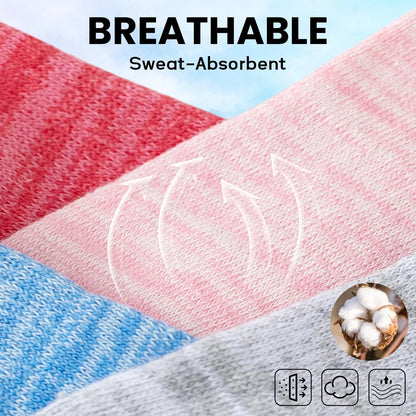 6-Pair Women’s No-Show Cotton Liner Socks – Low-Cut Non-Slip Invisible Ankle Socks