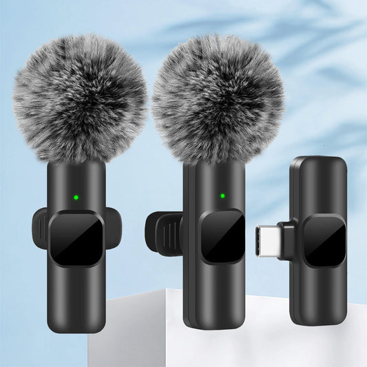 Wireless Mic for iPhone & Android – Noise-Reduction Clip-On Microphone for Streaming & Mobile Video