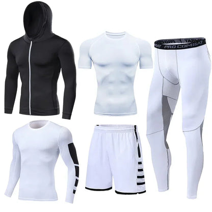 Men’s Compression Training Set – 3-Piece Running, Workout & Fitness Tracksuit