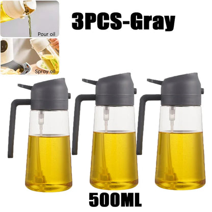 Premium 200–500ml Oil Spray Bottle for Cooking, BBQ & Baking – Fine Mist Olive Oil Sprayer
