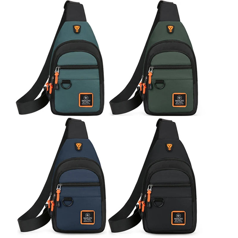 Men’s Waterproof Hiking Sling Bag – Outdoor, Lightweight Bike & Travel Bag