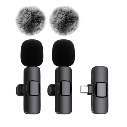 Wireless Mic for iPhone & Android – Noise-Reduction Clip-On Microphone for Streaming & Mobile Video