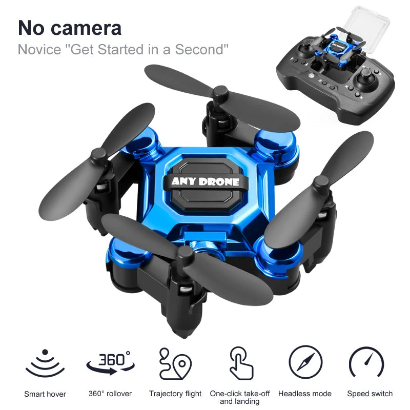 Smart Hover Mini Drone – Beginner-Friendly Auto-Stabilizing Quad with One-Key Start