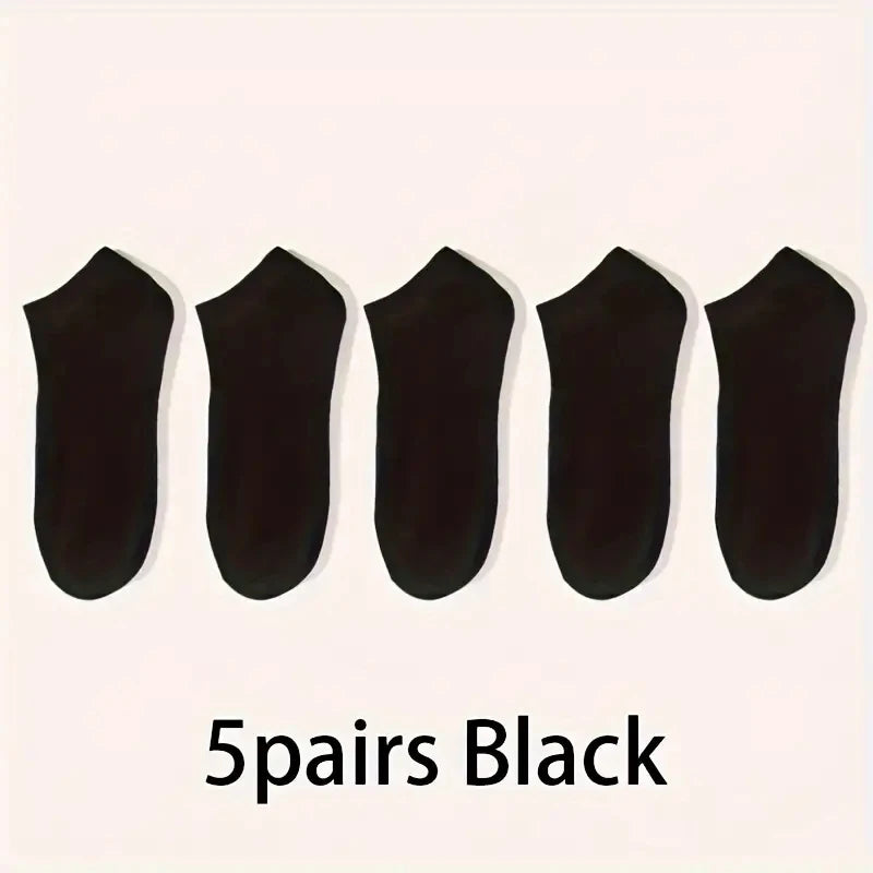 Unisex Comfort-Fit Ankle Socks – 5–10 Pair Breathable Lightweight Everyday Sport Socks