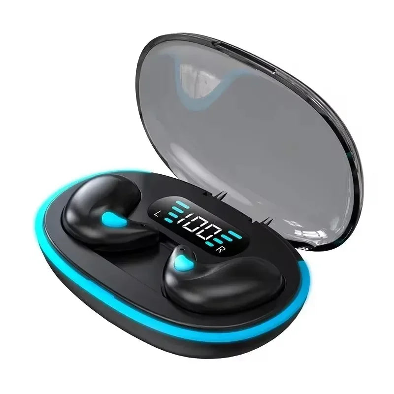 X55 Mini Sleeping Earbuds – Wireless TWS Bluetooth Earphones with Charging Display Case