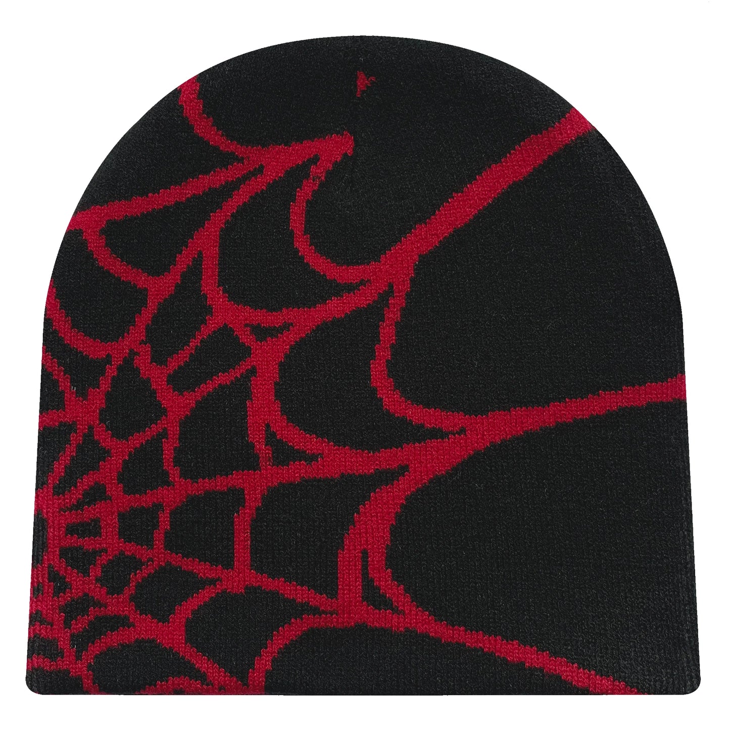 Y2K Spider Web Knit Beanie – Streetwear Skullcap for Men & Women, Rider Hat