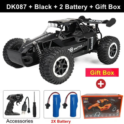 1:16 Scale Off-Road RC Racing Truck – 20 MPH LED Drift Car with 2.4G Remote