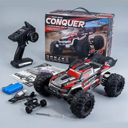 1:16 Scale 4WD High-Speed RC Monster Truck – 50KM/H Drift Car with 390 Modified Motor & Shock Absorber System