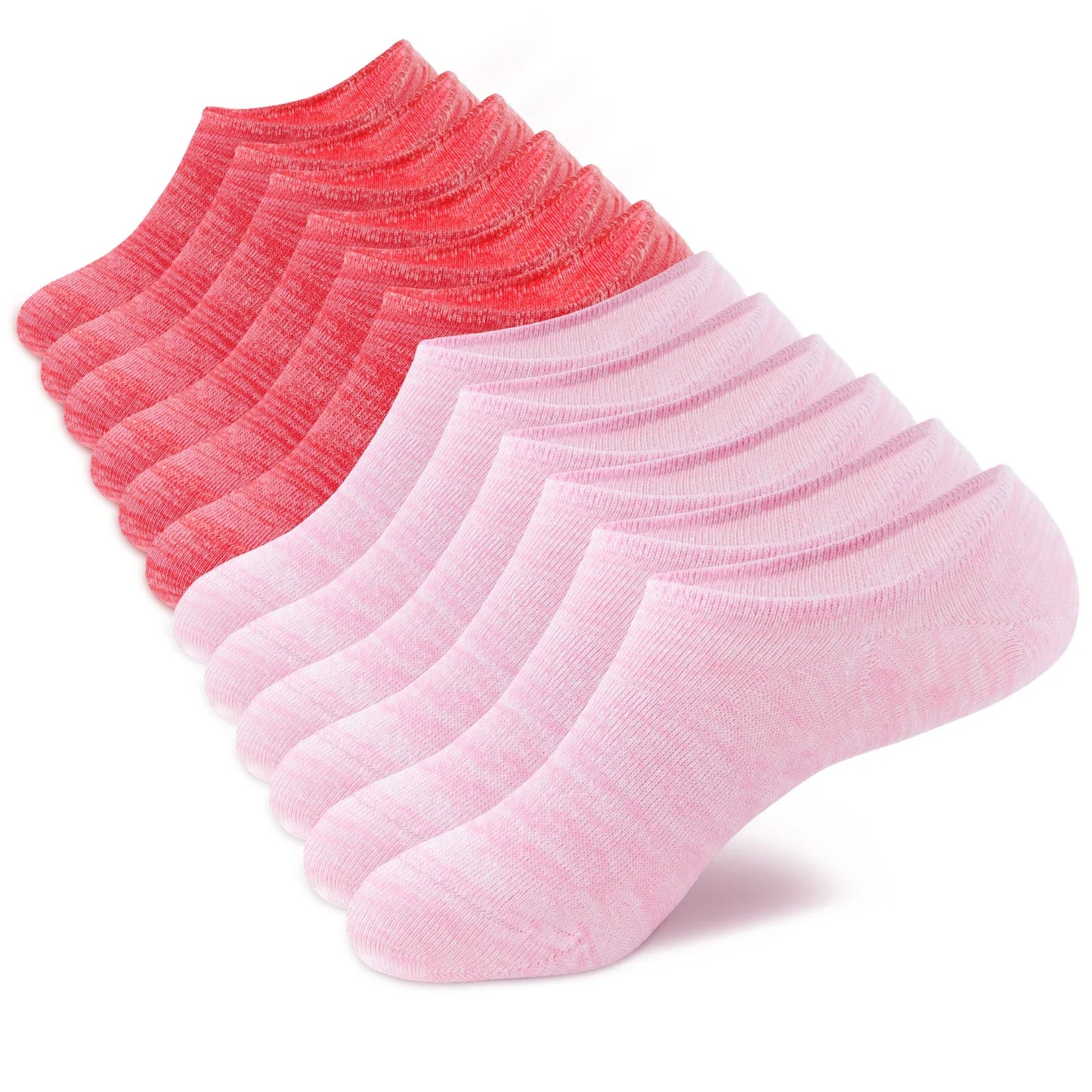 6-Pair Women’s No-Show Cotton Liner Socks – Low-Cut Non-Slip Invisible Ankle Socks