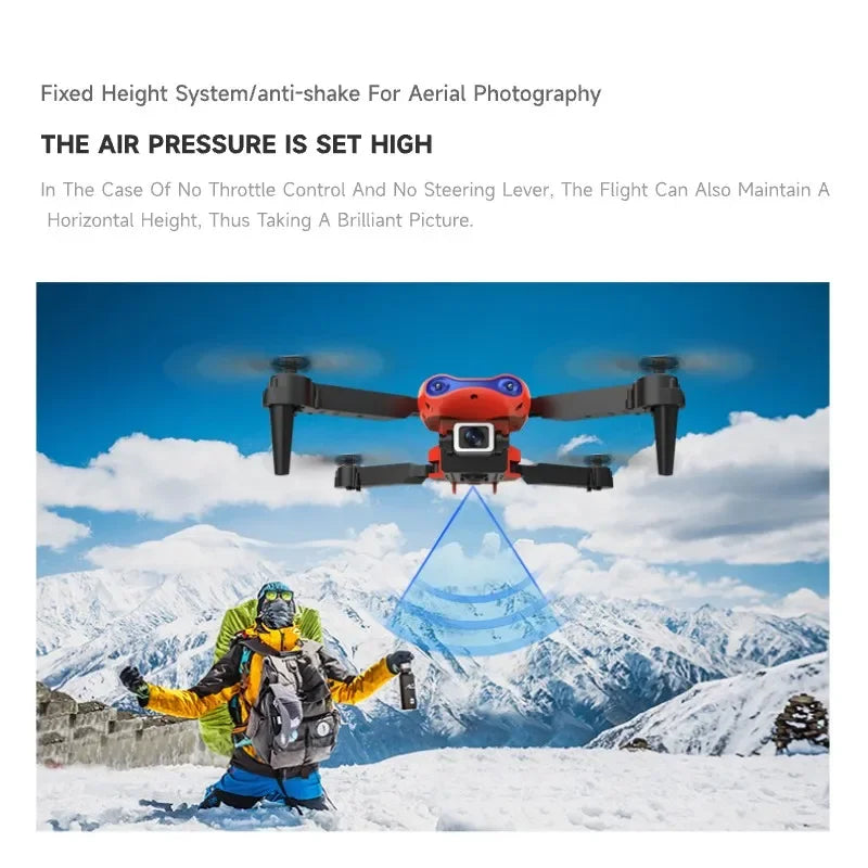 4K Foldable Drone with Obstacle Avoidance – Dual Camera WiFi FPV Quadcopter w/ Altitude Hold