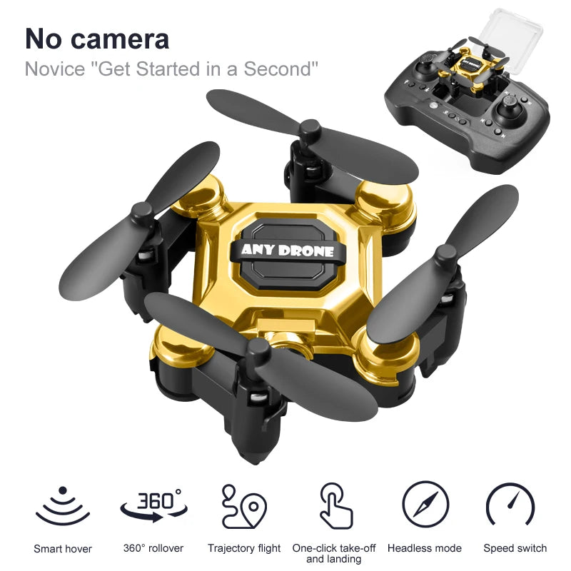 Smart Hover Mini Drone – Beginner-Friendly Auto-Stabilizing Quad with One-Key Start