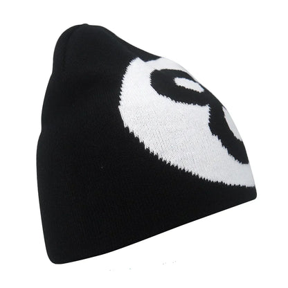 Graphic Knit Beanie for Adults – Warm Winter Streetwear with Bold Letter & Icon Designs