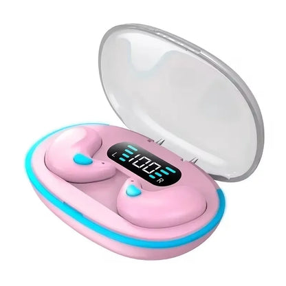 X55 Mini Sleeping Earbuds – Wireless TWS Bluetooth Earphones with Charging Display Case