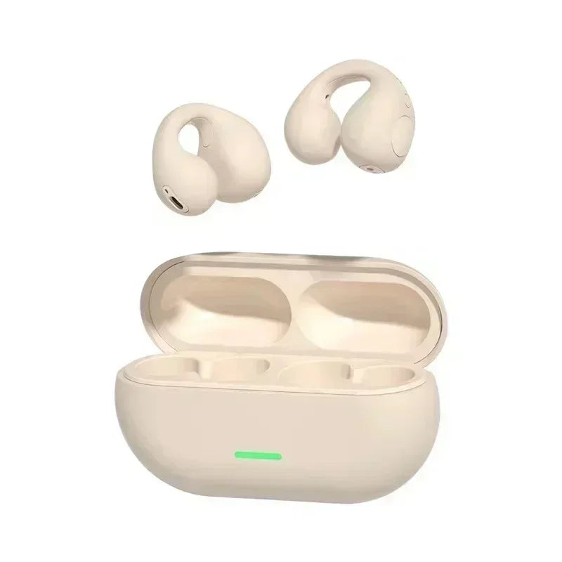 Bone Conduction Bluetooth Headphones Open-Ear Design with Charging Case & Waterproof Sports