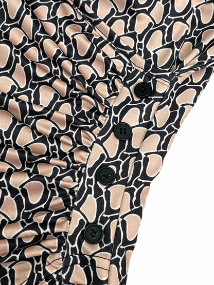 Women's V-Neck Bodycon Floral Knit Dress – Sleeveless Stretch Fit, Hourglass Mini