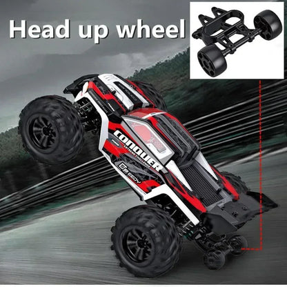 1:16 Scale 4WD High-Speed RC Monster Truck – 50KM/H Drift Car with 390 Modified Motor & Shock Absorber System