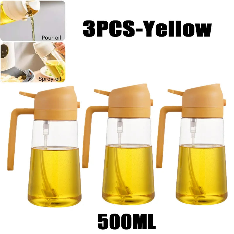 Premium 200–500ml Oil Spray Bottle for Cooking, BBQ & Baking – Fine Mist Olive Oil Sprayer