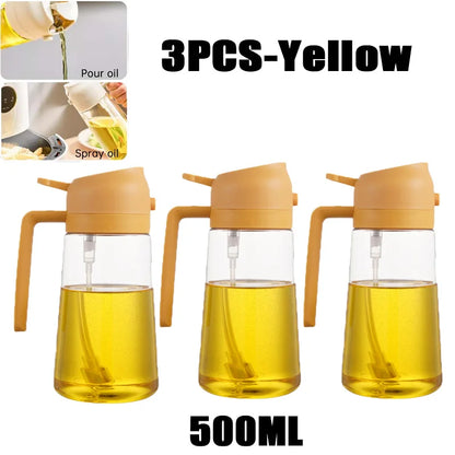 Premium 200–500ml Oil Spray Bottle for Cooking, BBQ & Baking – Fine Mist Olive Oil Sprayer