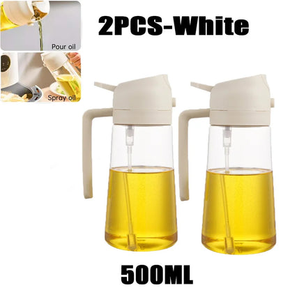 Premium 200–500ml Oil Spray Bottle for Cooking, BBQ & Baking – Fine Mist Olive Oil Sprayer