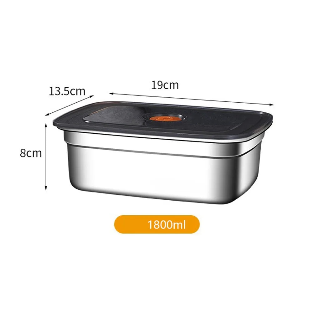 Stainless Steel Leak-Proof Bento Lunch Box, Stackable Food Storage Containers for Home, Work & Camping